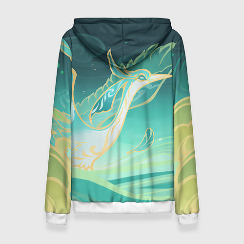 Женская толстовка Cloud Retainer Genshin Impact / 3D-Белый – фото 2