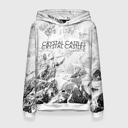 Толстовка-худи женская Crystal Castles white graphite, цвет: 3D-белый