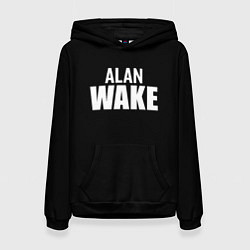 Толстовка-худи женская Alan Wake white logo, цвет: 3D-черный