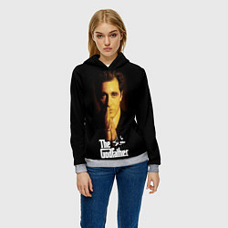 Толстовка-худи женская The Godfather - Michael Corleone, цвет: 3D-меланж — фото 2