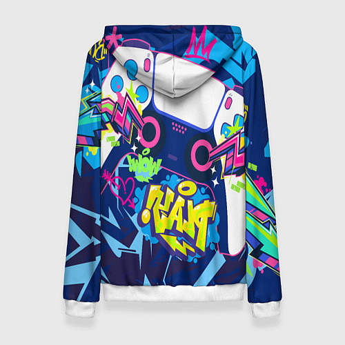 Женская толстовка Абстрактное граффити с приставкой / 3D-Белый – фото 2