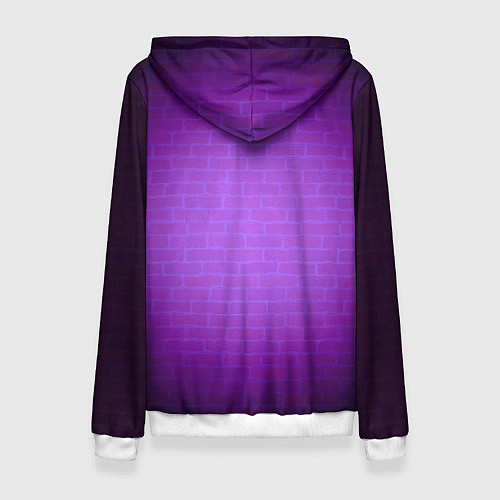 Женская толстовка Розовый неоновый фламинго / 3D-Белый – фото 2