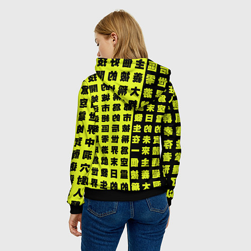 Женская толстовка Nicole Demara - Zenless Zone Zero gum ball / 3D-Черный – фото 4