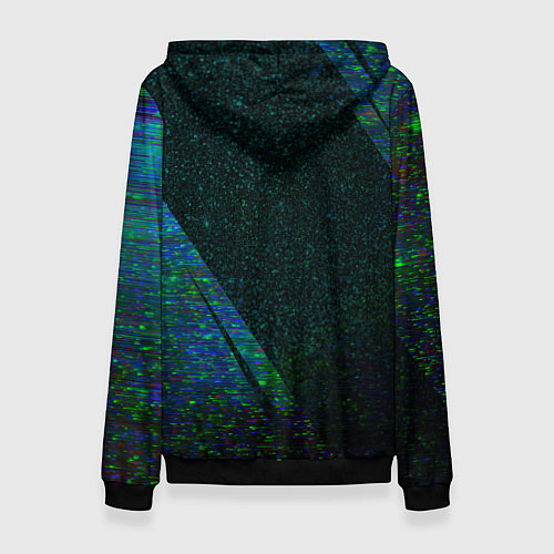 Женская толстовка Burzum glitch blue / 3D-Черный – фото 2