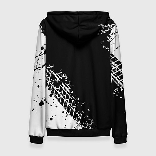 Женская толстовка Сузуки: следы от шин / 3D-Черный – фото 2