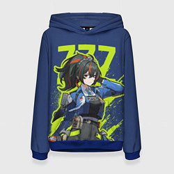 Толстовка-худи женская Zhu Yuan - Zenless Zone Zero, цвет: 3D-синий