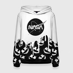 Толстовка-худи женская Marshmello x Nasa, цвет: 3D-черный