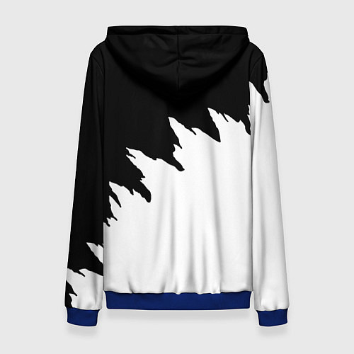 Женская толстовка Ведьмак белое лого краски / 3D-Синий – фото 2
