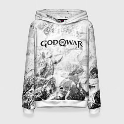 Женская толстовка God of War white graphite