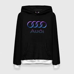 Женская толстовка Audi neon logo