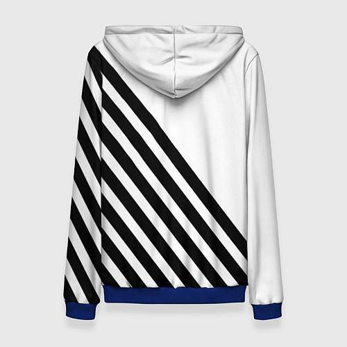Женская толстовка Ювентус полосы / 3D-Синий – фото 2