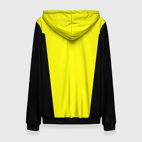 Женская толстовка Juventus sport geometry yellow / 3D-Черный – фото 2