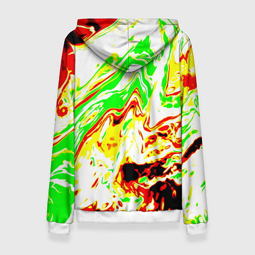 Женская толстовка Кислотные краски / 3D-Белый – фото 2