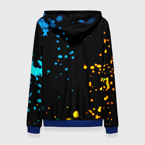 Женская толстовка PUBG огненное лого / 3D-Синий – фото 2