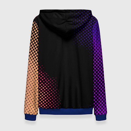 Женская толстовка Valheim logo pattern / 3D-Синий – фото 2