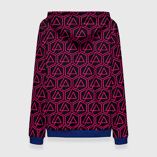 Женская толстовка Linkin park pink logo / 3D-Синий – фото 2