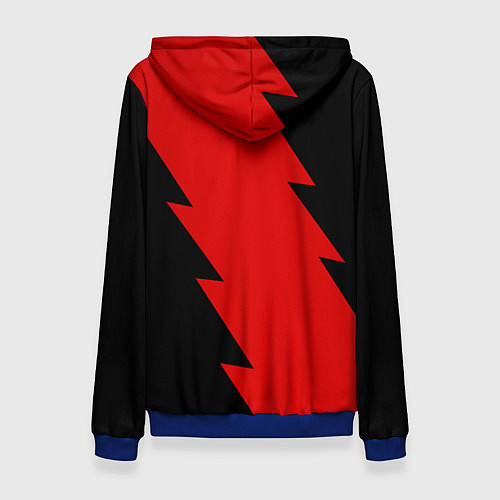 Женская толстовка Ducati - logo / 3D-Синий – фото 2