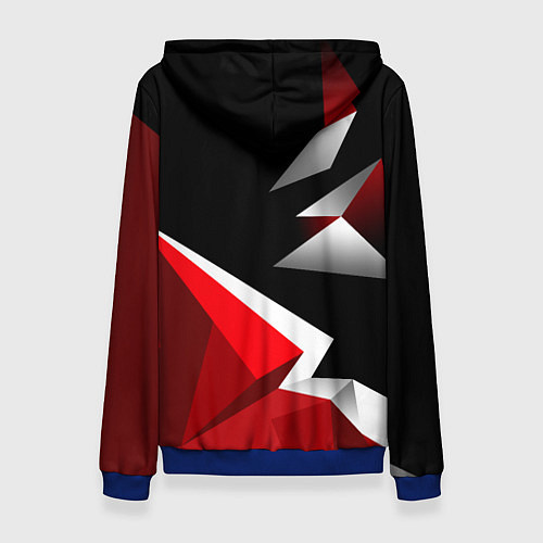 Женская толстовка Russia uniform - красный и черный / 3D-Синий – фото 2