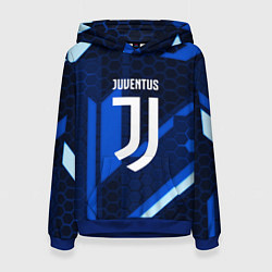 Толстовка-худи женская Juventus sport geometry steel, цвет: 3D-синий