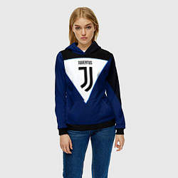 Толстовка-худи женская Juventus sport geometry color, цвет: 3D-черный — фото 2
