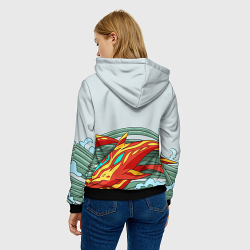 Женская толстовка Cyberpunk steel csgo / 3D-Черный – фото 4