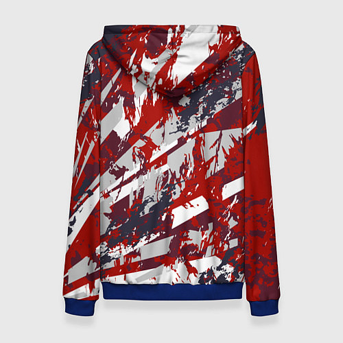 Женская толстовка Яркий абстрактный узор для спорта / 3D-Синий – фото 2