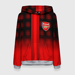 Толстовка-худи женская Arsenal fc sport geometry steel, цвет: 3D-меланж