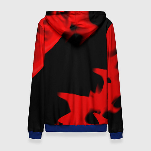 Женская толстовка Ведьмак лого огонь / 3D-Синий – фото 2