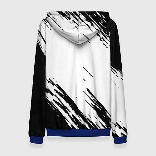 Женская толстовка Dead space чёрные краски / 3D-Синий – фото 2