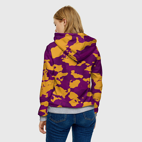 Женская толстовка Песчанный камуфляж милитраи / 3D-Меланж – фото 4