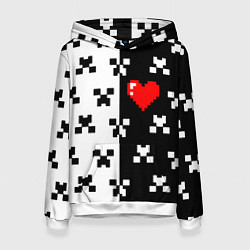 Женская толстовка Minecraft pattern love