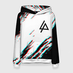 Женская толстовка Linkin park краски глитч