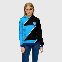 Толстовка-худи женская Napoli fc geometry blue, цвет: 3D-синий — фото 2