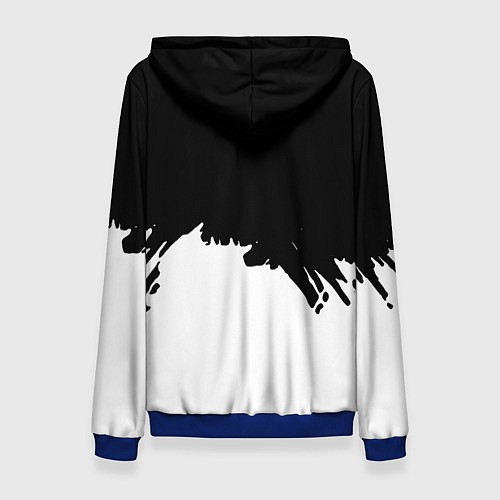 Женская толстовка Pink Floyd белые краски / 3D-Синий – фото 2