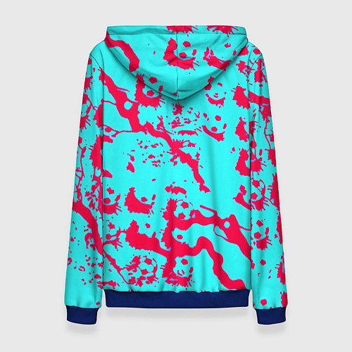 Женская толстовка Бавария Мюнхен спорт текстура / 3D-Синий – фото 2