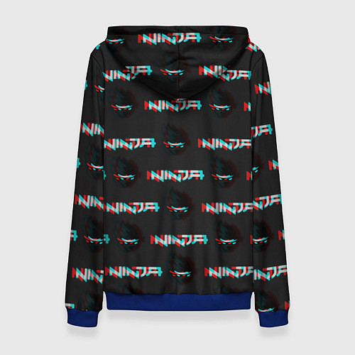 Женская толстовка Ninja team fortnite bloger / 3D-Синий – фото 2