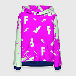 Женская толстовка Fortnite pattern pink