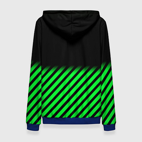 Женская толстовка Xbox line green / 3D-Синий – фото 2