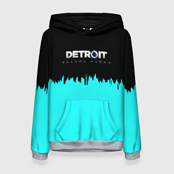 Толстовка-худи женская Detroit become human rk800, цвет: 3D-меланж