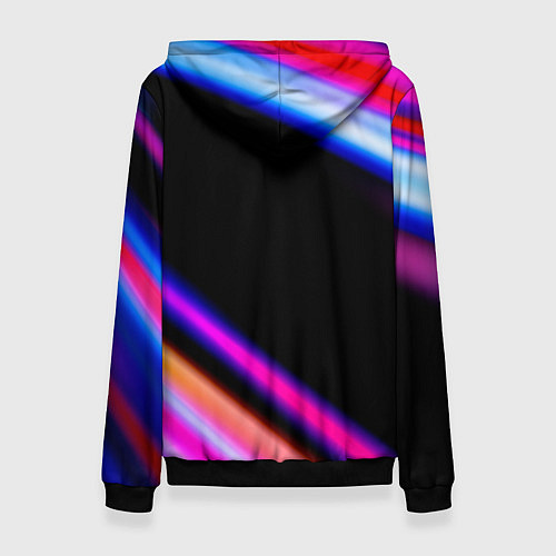 Женская толстовка Avril Lavigne neon rock lights / 3D-Черный – фото 2