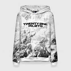 Женская толстовка Twenty One Pilots white graphite