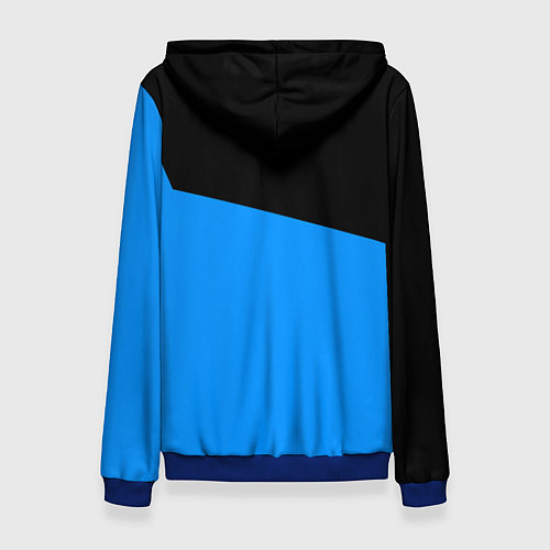 Женская толстовка Ювентус спорт геометрия / 3D-Синий – фото 2