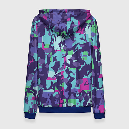 Женская толстовка Абстрактный фон со спортивным узором / 3D-Синий – фото 2
