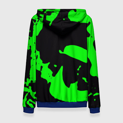 Женская толстовка Razer кислотный стиль краски / 3D-Синий – фото 2