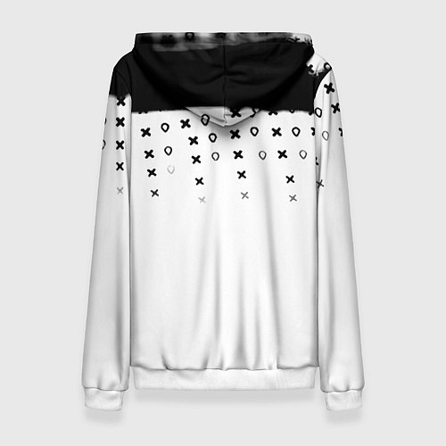 Женская толстовка Rainbox six game pattern / 3D-Белый – фото 2