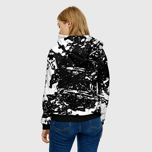 Женская толстовка Half life краски белые игра / 3D-Черный – фото 4