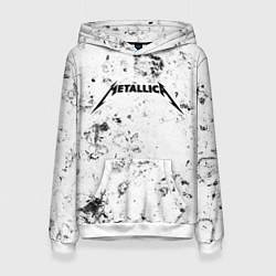 Толстовка-худи женская Metallica dirty ice, цвет: 3D-белый
