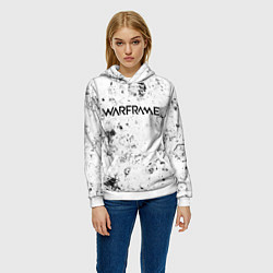 Толстовка-худи женская Warframe dirty ice, цвет: 3D-белый — фото 2
