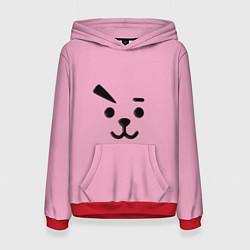 Толстовка-худи женская BT21 Cooky, цвет: 3D-красный