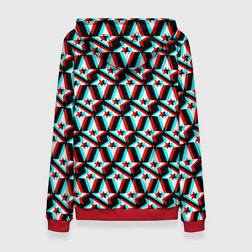 Женская толстовка Астралис глитч логотип / 3D-Красный – фото 2